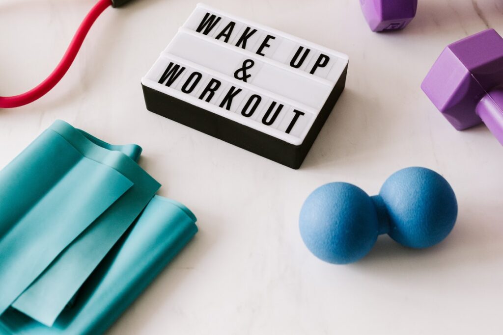 Wakeup and workout Slogan