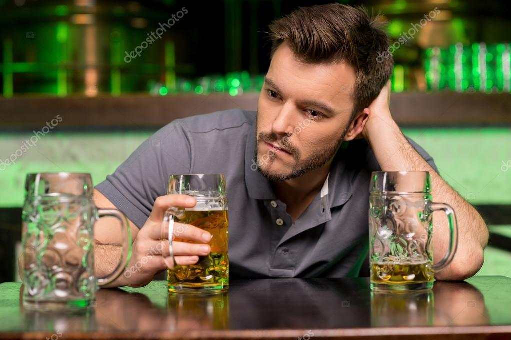 A man using alcohol.