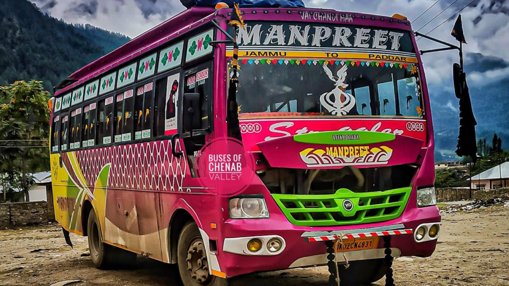 A bus going to Bhaderwah.