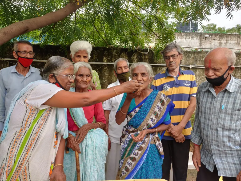 Elders in the old age home. 