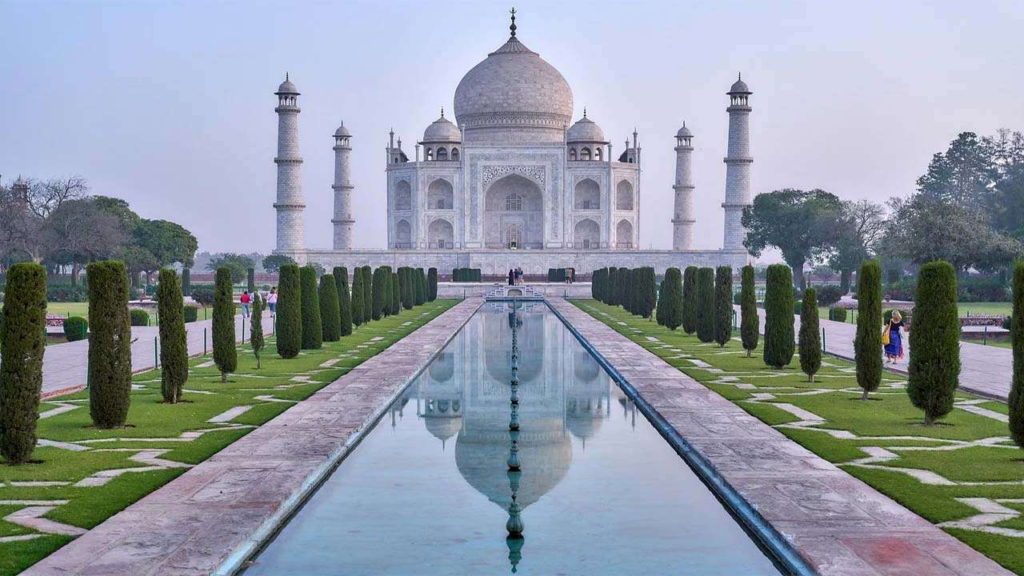 The Taj Mahal In India.