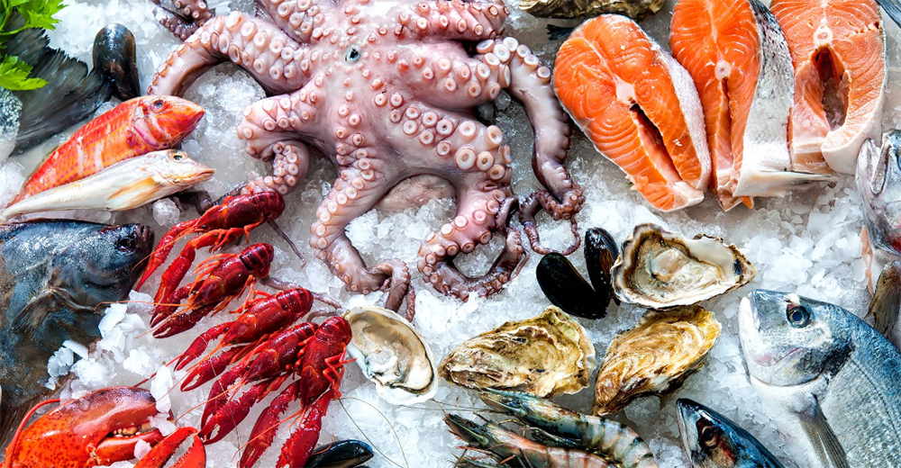 Sea foods containing high quantity of purine.