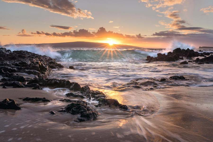 Sunrise in Hawaii.