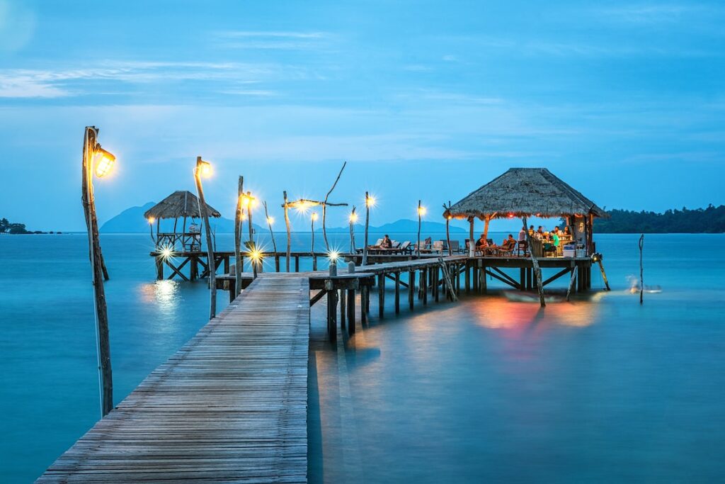 Brown Wooden Bridge.